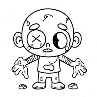 Zombie Among Us Character Coloring Page 51564-42932