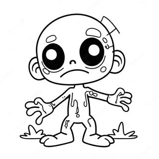 Cute Zombie Among Us Coloring Page 51565-42945