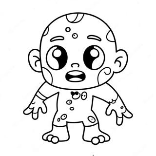 Cute Zombie Among Us Coloring Page 51565-42946