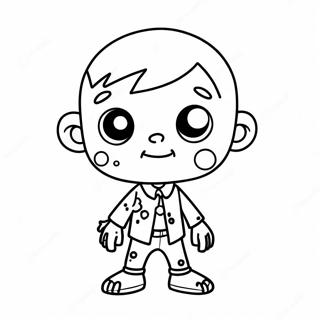 Cute Zombie Among Us Coloring Page 51565-42948