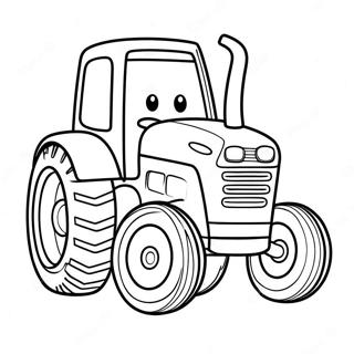 Cute Otis The Tractor Coloring Page 51595-42965