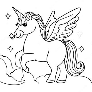 Glow In The Dark Unicorn Coloring Page 51604-42975