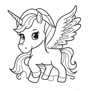 Glow In The Dark Unicorn Coloring Page 51604-42976