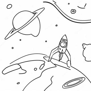 Glow In The Dark Space Adventure Coloring Page 51605-42970