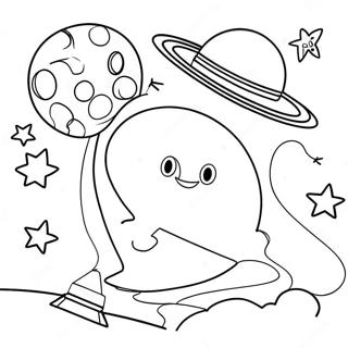 Glow In The Dark Space Adventure Coloring Page 51605-42972