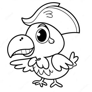 Pirate Parrot Coloring Page 51614-42978