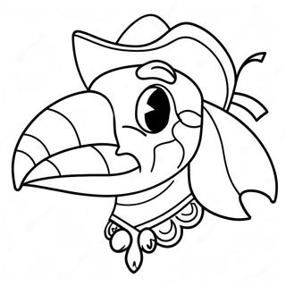 Pirate Parrot Coloring Page 51614-42979