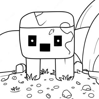 Minecraft Slime Coloring Page 51624-42986