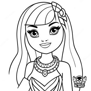 Monster High Cleo Coloring Pages