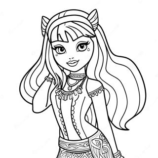 Monster High Cleo De Nile Coloring Page 51644-43002