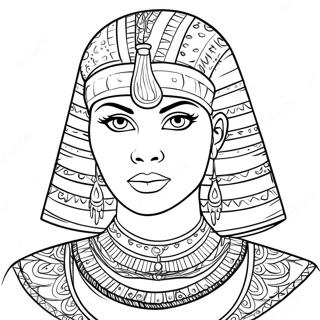 Cleo De Nile In Glamorous Outfit Coloring Page 51645-43006