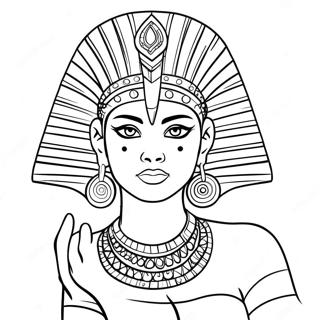 Cleo De Nile In Glamorous Outfit Coloring Page 51645-43007