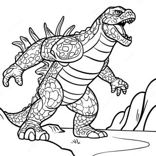 Godzilla 2000 Coloring Pages