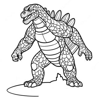 Godzilla 2000 Coloring Page 51664-43018