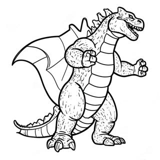 Godzilla 2000 Coloring Page 51664-43020