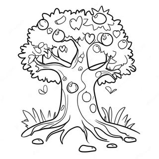 Friendly Giving Tree Coloring Page 51675-43029