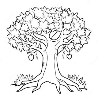 Friendly Giving Tree Coloring Page 51675-43030