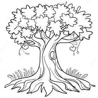 Friendly Giving Tree Coloring Page 51675-43031