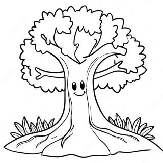 Friendly Giving Tree Coloring Page 51675-43032