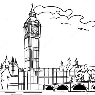 Big Ben Landmark Coloring Page 51685-43049