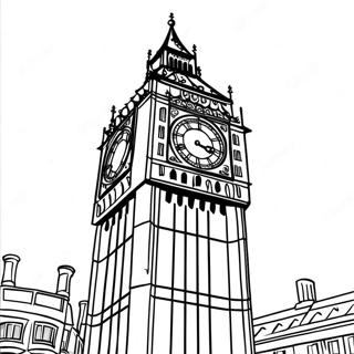 Big Ben Landmark Coloring Page 51685-43050