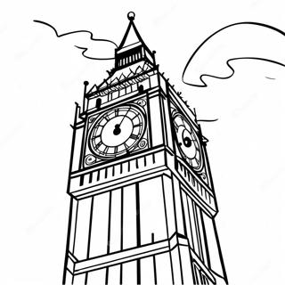 Big Ben Landmark Coloring Page 51685-43051