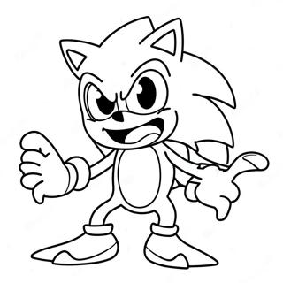 Monster Sonic Coloring Page 51704-43047