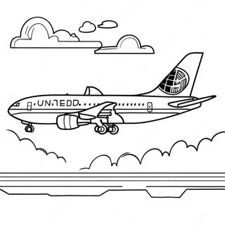 United Airlines Coloring Pages