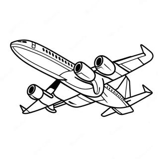 United Airlines Coloring Pages