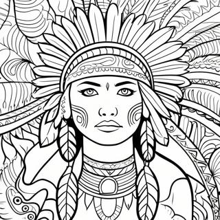 Native American Tribal Patterns Coloring Page 51724-43070