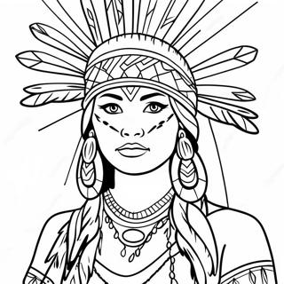 Native American For Adults Coloring Pages