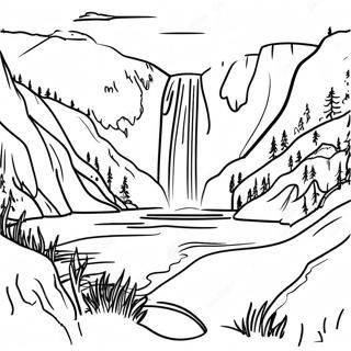 Yellowstone National Park Coloring Page 51734-43078