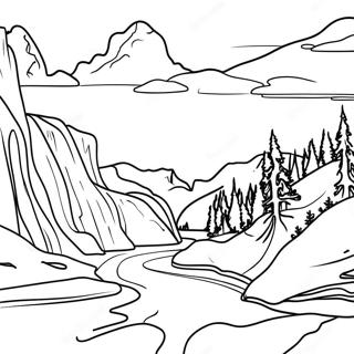 Yellowstone National Park Coloring Page 51734-43080