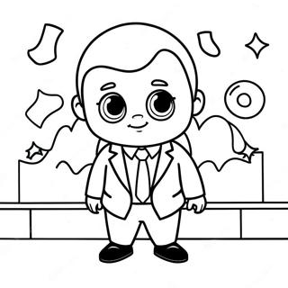 Boss Baby In A Suit Coloring Page 5173-4152