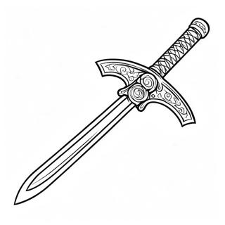 Ninja Sword Coloring Page 51764-43098