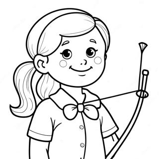 Ellie With Her Bow Coloring Page 51775-43106