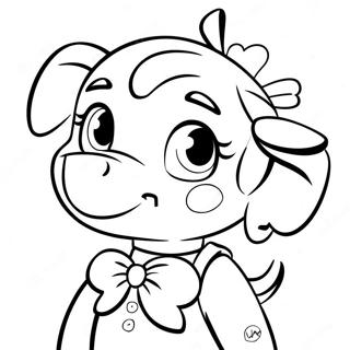 Ellie With Her Bow Coloring Page 51775-43108