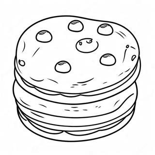 Chocolate Chip Biscuit Coloring Page 51815-43143