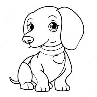 Dachshund Coloring Page 5182-4155