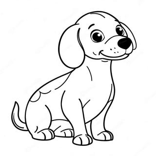 Dachshund Coloring Page 5182-4156