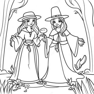 Magical Keepers Of The Kingdom Coloring Page 51835-43155