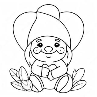 Valentine S Day Gnome Coloring Page 51844-43163