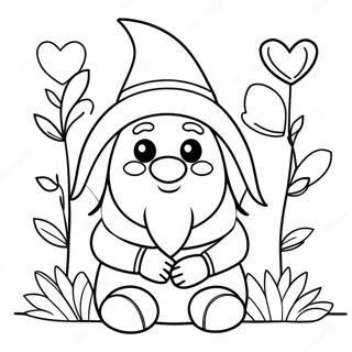 Valentine S Day Gnome Coloring Page 51844-43164