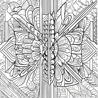 Art Deco Geometric Patterns Coloring Page 51854-43172