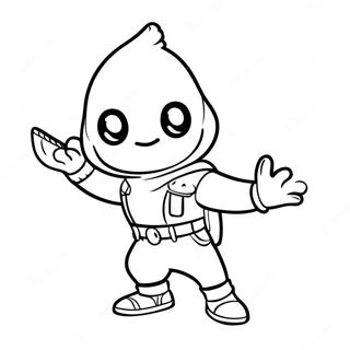 Peely Fortnite Coloring Pages