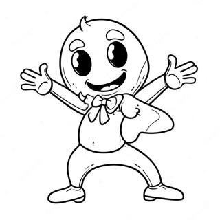 Peely In A Fun Dance Pose Coloring Page 51865-43178