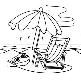 Fun Summer Beach Safety Coloring Page 51875-43191