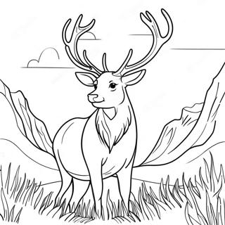 Majestic Stag Coloring Page 51885-43194