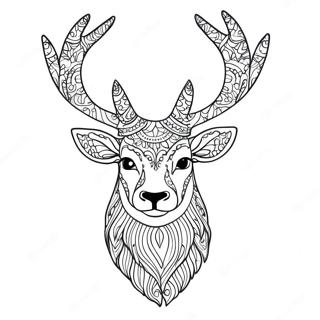 Majestic Stag Coloring Page 51885-43196