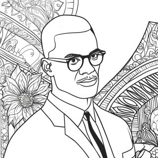 Malcolm X Coloring Page 51894-43203